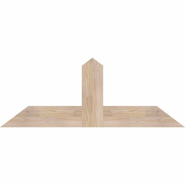 Ekena Millwork Portland Smooth Timber Gable Bracket, Douglas Fir, 48"W x 18"H x 1 1/2"D x 5 1/2"F, 9/12 Pitch GBW048X18X0206POR00SDF - main